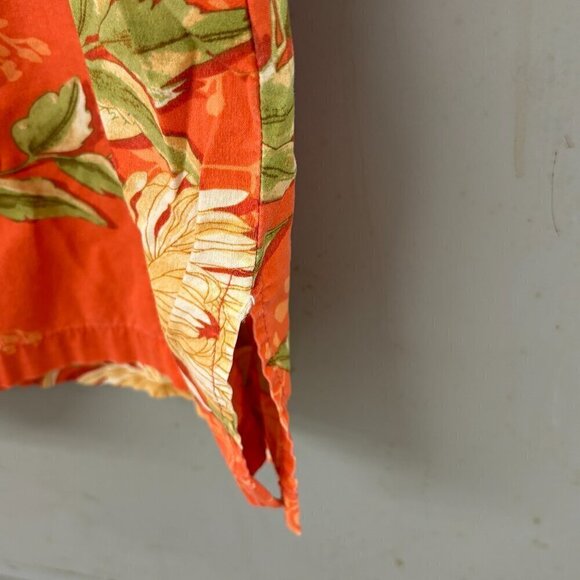 Nine & Company Midi Floral Cotton Stretch Side Zip Women's Skirt Size 14 - Picture 5 of 8